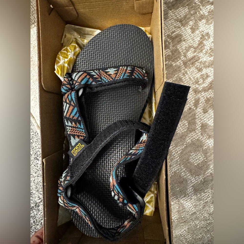 Teva Black and Multicolor Sandals